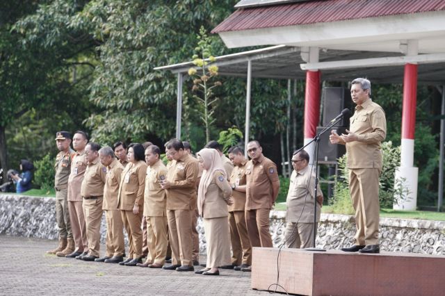 Apel Pagi masuk kerja hari pertama setelah cuti bersama Hari Raya Idul Fitri 1445 H