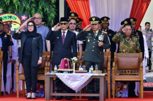 Hadiri Peringatan HUT Bhayangkara Ke-78, Penjabat Gubernur Sulawesi Selatan Prof Zudan Apresiasi Polri Berperan Aktif dalam Pembangunan Daerah