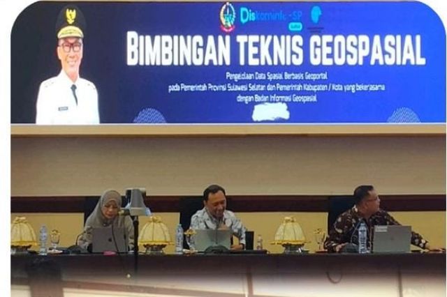 Fungsional Bidang Infrastruktur dan Kewilayahan Bappelitbangda Prov. Sulsel Menghadiri Bimbingan Teknis Geospasial Pengelolaan Data Spasial Berbasis Geoportal