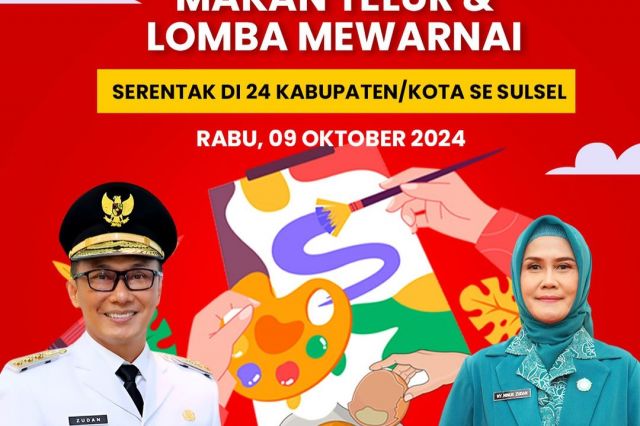 Mari sukseskan dan meriahkan Gerakan Gemar Makan Telur & Lomba Mewarnai