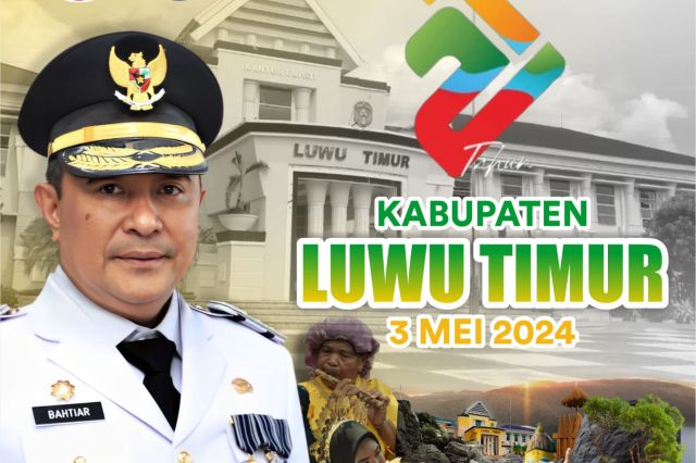 Selamat Hari Jadi Kabupaten Luwu Timur Ke 21 Tahun