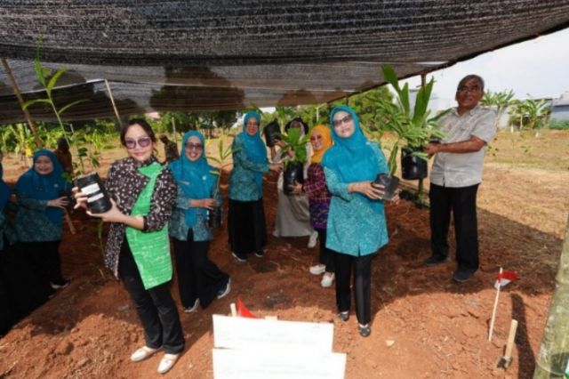 Pj Ketua TP PKK Sulsel Ninuk Triyanti Zudan Resmikan Taman Herbal Makassar