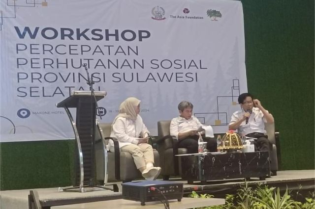 Bidang Perekonomian dan SDA Menghadiri Workshop Percepatan Perhutanan Sosial Provinsi Sulawesi Selatan