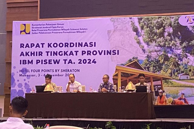 Bidang Infrastruktur dan Kewilayahan Menghadiri Rapat Koordinasi Akhir Wilayah 1 Tingkat Provinsi IBM PISEW T.A  2024