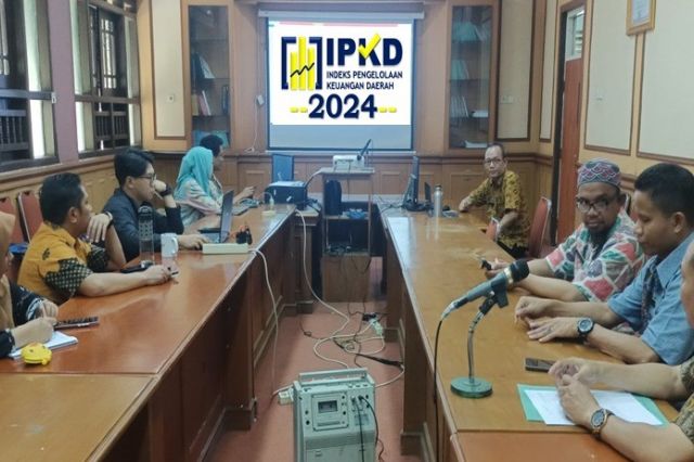 Tim Indeks Pengelola Keuangan Daerah (IPKD) menerima Kunjungan BKAD Kabupaten Takalar