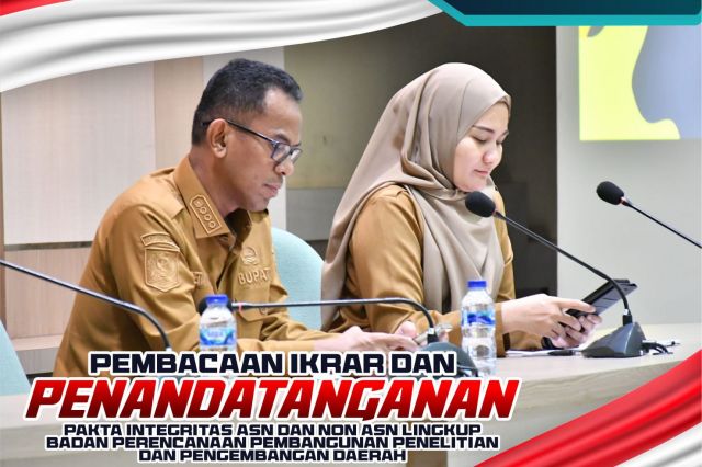 Pembacaan Ikrar Netralitas ASN Bappelitbangda Prov. Sulsel