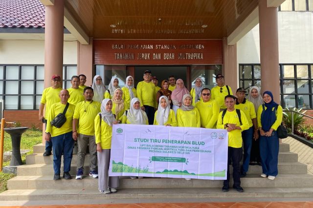 Bappelitbangda Prov. Sulsel Mengikuti Studi Tiru Penerapan BLUD UPT Balai Benih Tanaman Hortikultura Kawasan Hortikultura