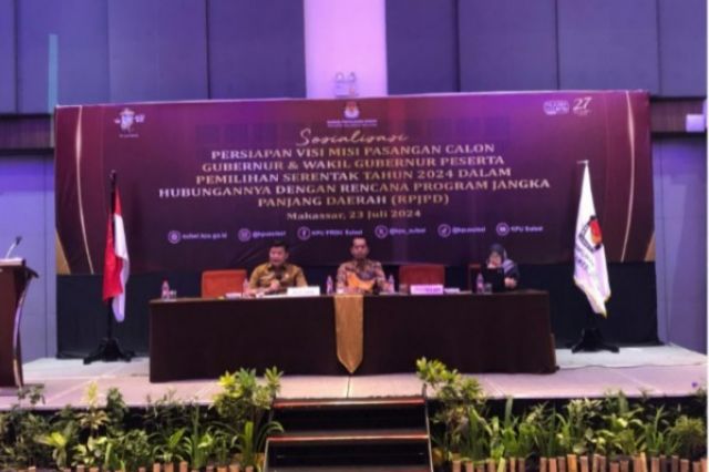 Plh. Kepala Bappelitbangda Prov. Sulsel Narasumber Sosialisasi Visi Misi Pilgub  Tahun 2024