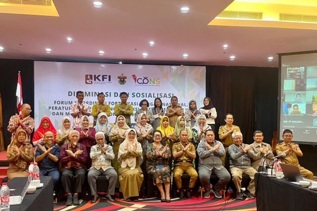 Kabid Litbang Memberikan Sambutan Acara Diseminasi dan Sosialisasi Forum Koordinasi Fortifikasi Pangan Nasional