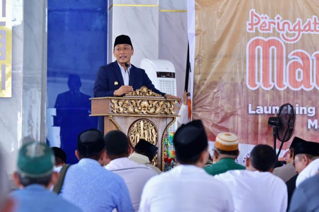 Prof Zudan Hadiri Peringatan Maulid Nabi Muhammad SAW dan Launching TPQ di Masjid Kubah 99 Asmaul Husna