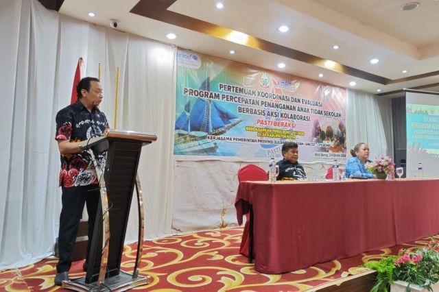 Ketua Panitia Laporkan Perkembangan Program Penanganan Anak Tidak Bersekolah Berbasis Aksi Kolaborasi (PASTI BERAKSI) Dalam Rapat Koordinasi dan Evaluasi