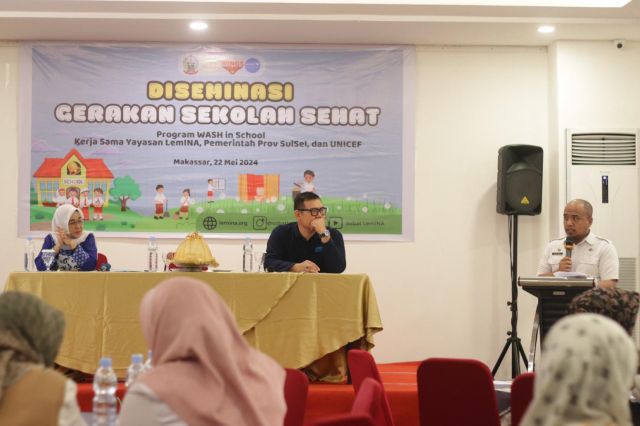 Erlan Triska, S.IP, M. Adm. KP Hadiri Diseminasi Gerakan Sekolah Sehat Program Water, Sanitation, and Hygiene