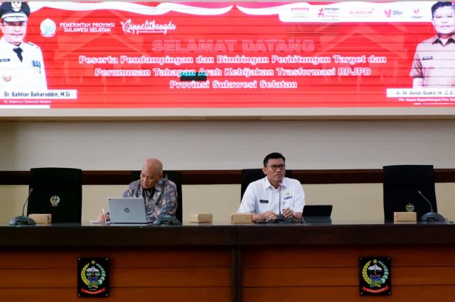 Bappelitbangda  Prov. Sulsel Laksanakan pendampingan dan bimbingan perhitungan target dan perumusan arah kebijakan transformasi RPJPD