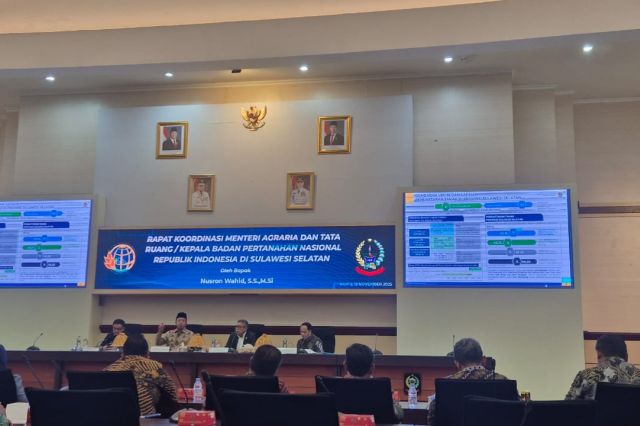 Kepala Bidang Infrastruktur dan Kewilayahan Bappelitbangda Prov. Sulsel, Hadiri Kunjungan Kerja Menteri ATR/BPN RI Nusron Wahid