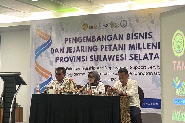 Fungsional Bidang Perekonomian dan SDA Hadiri Rapat Pengembangan Bisnis dan Jejaring Petani Millenial Provinsi Sulawesi Selatan