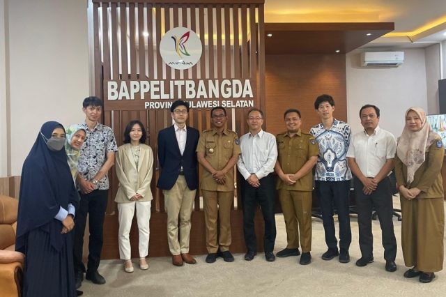 Fungsional Perencana Bidang Infrastruktur dan Kewilayahan mendampingi Kepala Bappelitbangda Prov Sulsel menerima kunjungan Nippon Koei Co Ltd