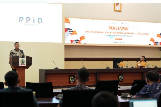 Pemprov Sulsel Tetapkan Daftar Informasi Publik dan Klasifikasi Informasi Dikecualikan Tahun 2024