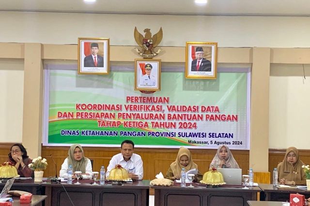 Analis Perencanaan Bidang Perekonomian dan SDA menjadi Narasumber dalam Pertemuan Koordinasi Persiapan Penyaluran Bantuan Pangan Tahap III tahun 2024