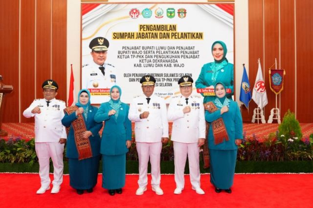 Ir. H. Andi Bakti Haruni, C.E.S. Sampaikan selamat atas pelantikan Pj Bupati Wajo dan Pj Bupati Luwu