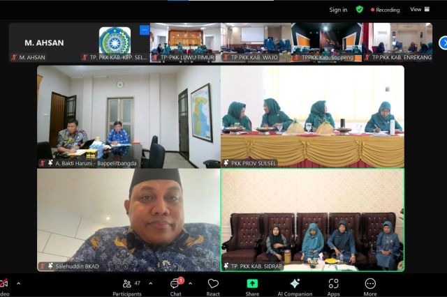 Plh. Kepala Bappelitbangda Prov. Sulsel Narasumber Rapat Koordinasi Daerah (Rakorda) dan Evaluasi Semesteran TP PKK se Sulawesi Selatan Tahun 2024