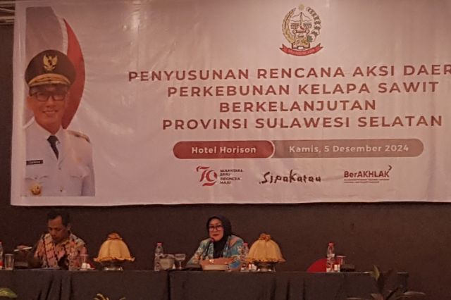 Bappelitbangda Provinsi Sulawesi Selatan Menghadiri Rapat Penyusunan Rencana Aksi Daerah Perkebunan Kelapa Sawit Berkelanjutan