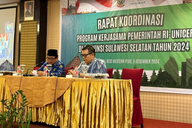 Bidang Infrastruktur dan Kewilayahan menghadiri Rapat Koordinasi Triwulan IV Program Kerjasama Pemerintah RI dan UNICEF Tahun 2024
