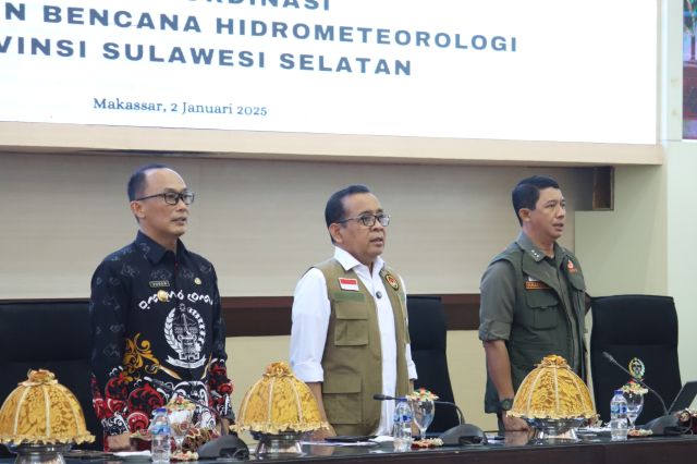 Kepala Bappelitbangda Prov. Sulsel Menghadiri Rakor Penanganan Bencana Hidrometeorologi di Wilayah Provinsi Sulawesi Selatan