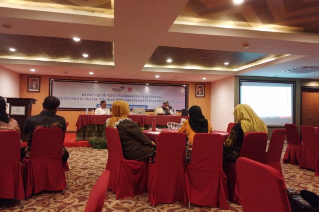 Rapat Koordinasi Pelaksanaan Percepatan Penurunan Stunting Tingkat Provinsi Dihadiri Fungsional Perencana Bappelitbangda Sulsel