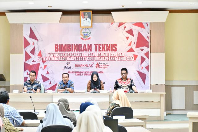 Bappelitbangda Prov. Sulsel gelar Bimtek SKP dan Sosialisasi SKB Tahun 2024