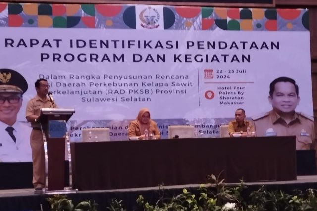 Pemprov Sulsel Gelar Rapat Identifikasi Pendataan Program Penyusunan Rencana Aksi Daerah Perkebunan Kelapa Sawit Berkelanjutan