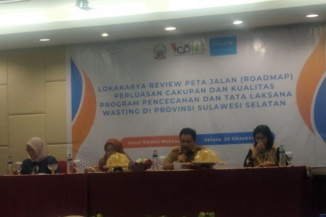 Sekretaris Bappelitbangda Membuka Kegiatan Lokakarya Review Peta Jalan (Roadmap) Perluasan Cakupan Dan Kualitas Program Pencegahan Dan Tata Laksana Wasting di Provinsi Sulawesi Selatan