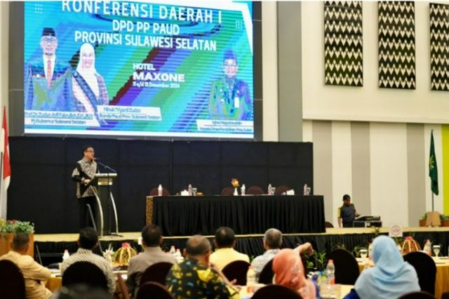 Hadiri Konferda DPD PP PAUD Sulsel, Sekda Jufri Rahman Tekankan Pentingnya Pendidikan Adab dan Kultur Lokal Bagi Anak Usia Dini