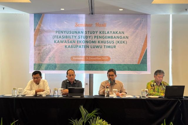 Pengembangan KEK Luwu Timur Masuk Tahap Strategis, Bappelitbangda Sulsel Gelar Seminar Hasil Studi