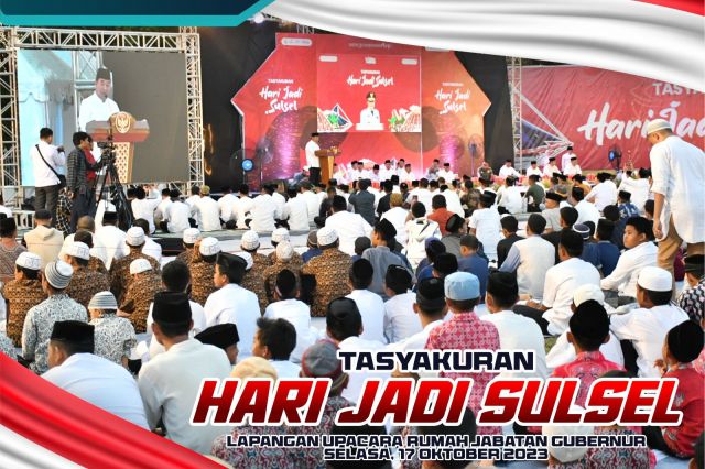 Tasyakuran HUT Sulsel Ke-354 Tahun