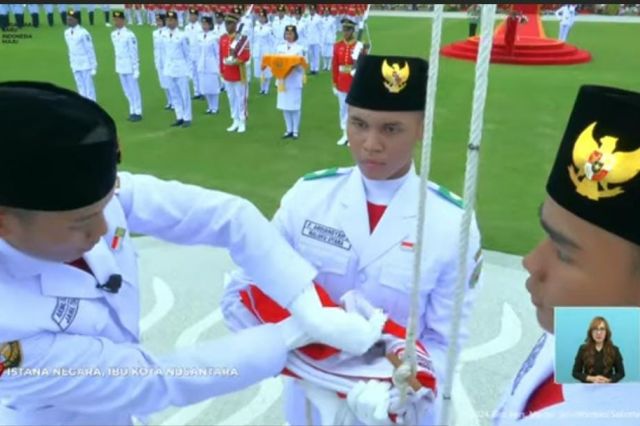 Try Adyaksa S, Paskibraka Sulsel Dipercaya Jadi Pengerek Bendera Upacara Kemerdekaan di Istana Negara IKN