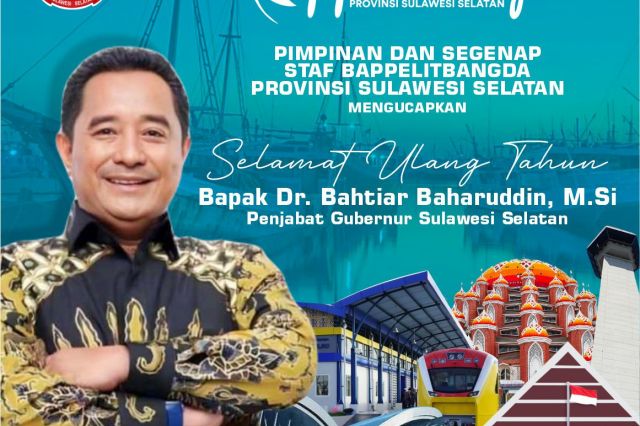 Selamat Ulang Tahun Pj. Gubernur Sulawesi Selatan