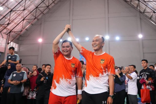 Prof Zudan - Fadil Imran Buka Turnamen Badminton Korpri Cup 2024, Hadirkan Legenda Bulutangkis Indonesia