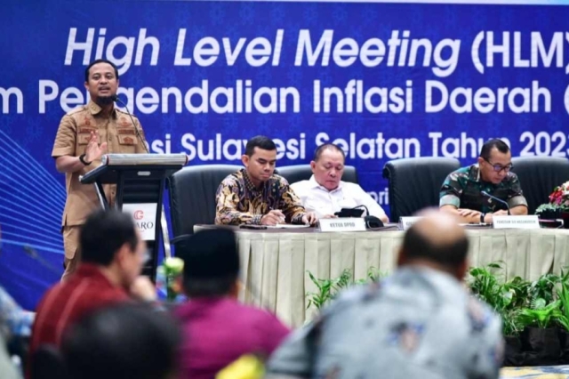 High Level Meeting Tim Pengendalian Inflasi Daerah Provinsi Sulawesi Selatan